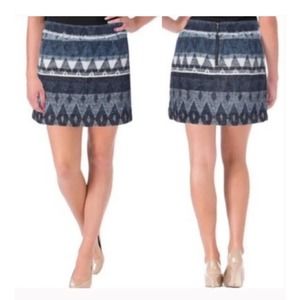 SAM EDELMAN | MOUNTAIN ALPINE PRINTED WOOL BLEND SHORT MINI SKIRT WOMEN'S SIZE 8